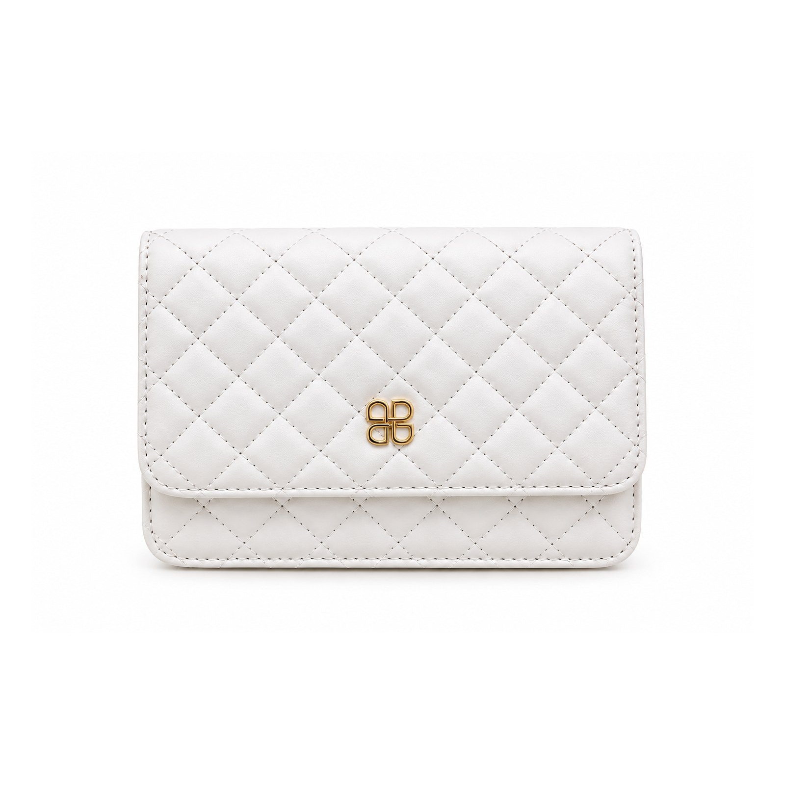 Women Quilted Crossbody Bag 22SBD2003KP White