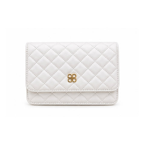 Women Quilted Crossbody Bag 22SBD2003KP White