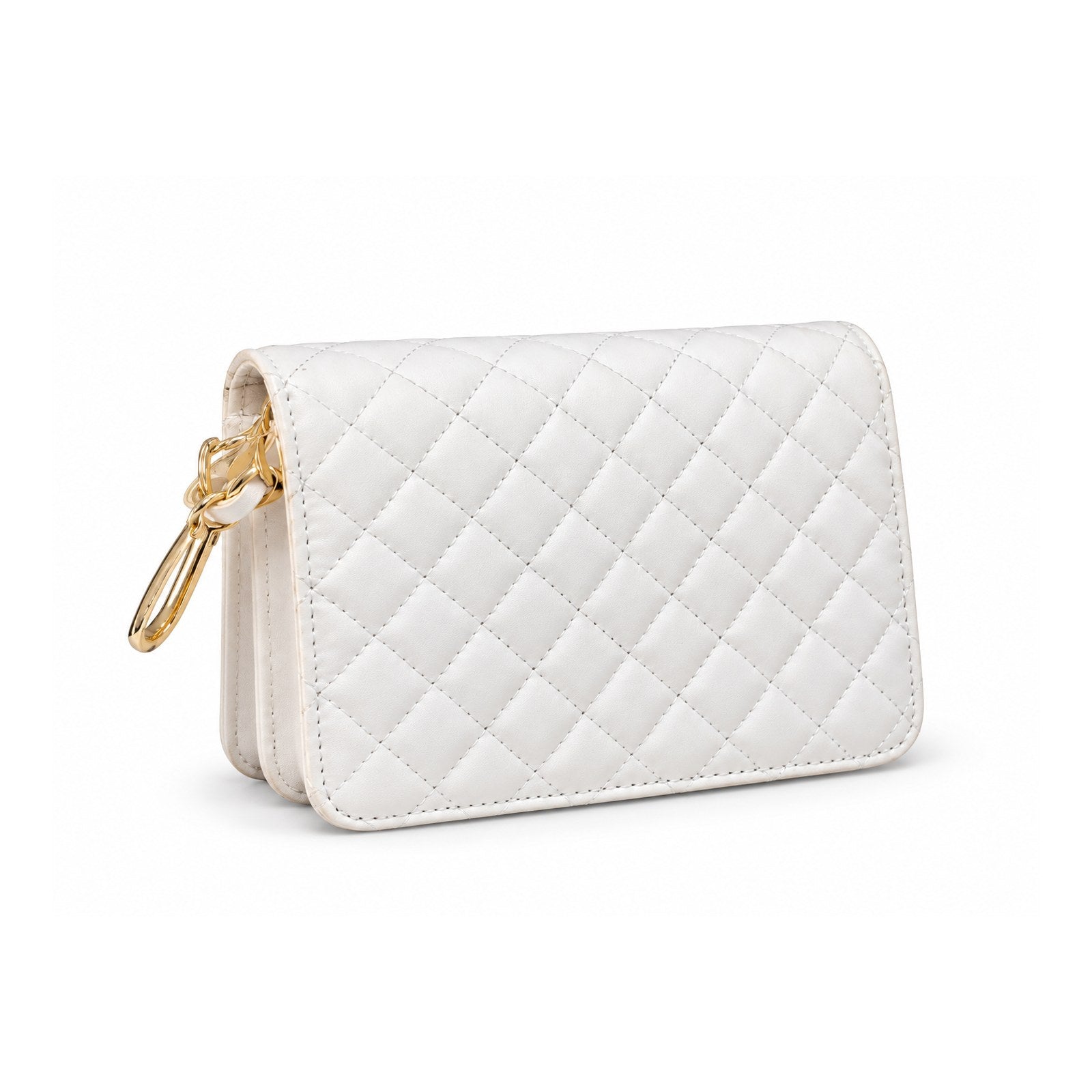 Women Quilted Crossbody Bag 22SBD2003KP White