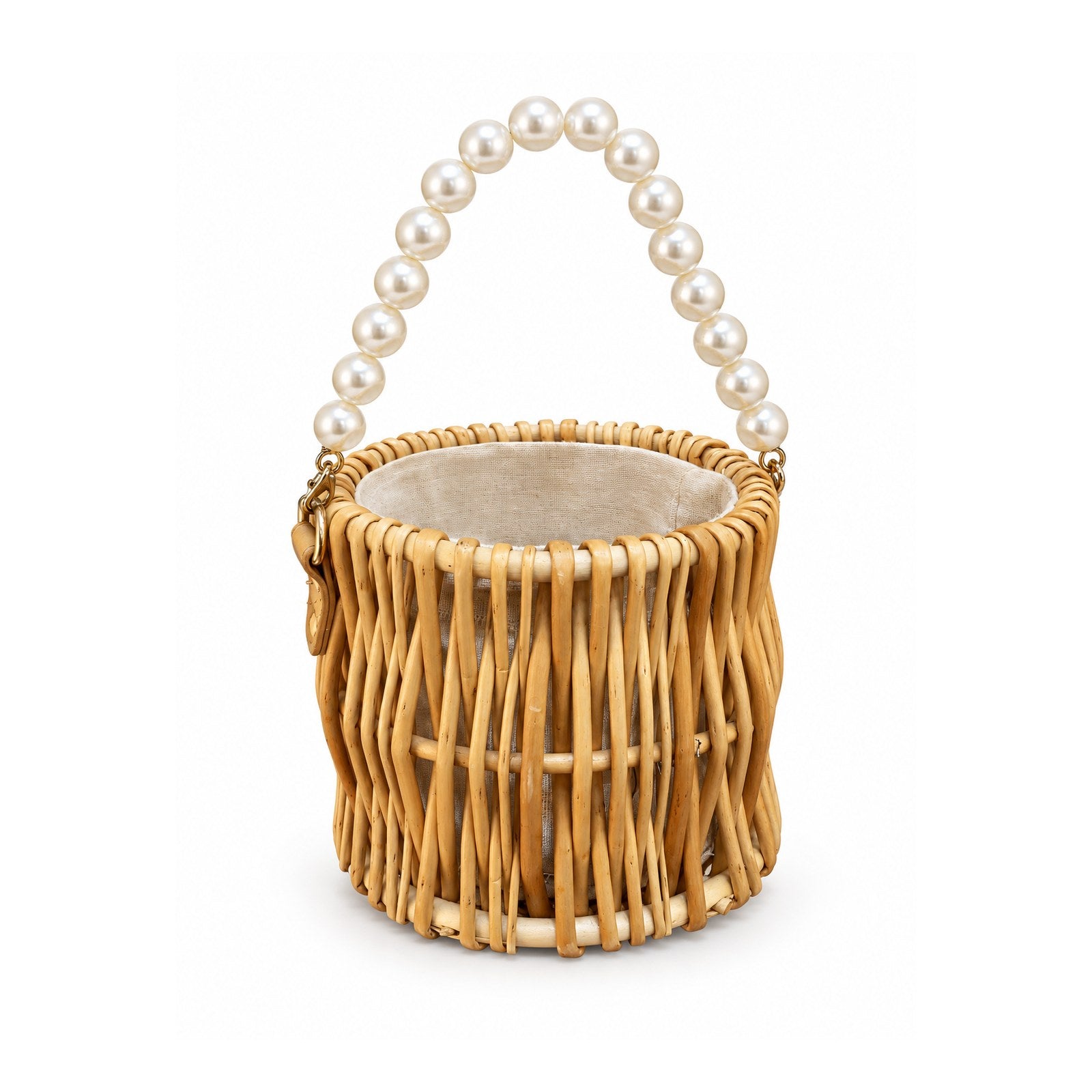 Women Basket Bag 22SBT2728M7 Cream