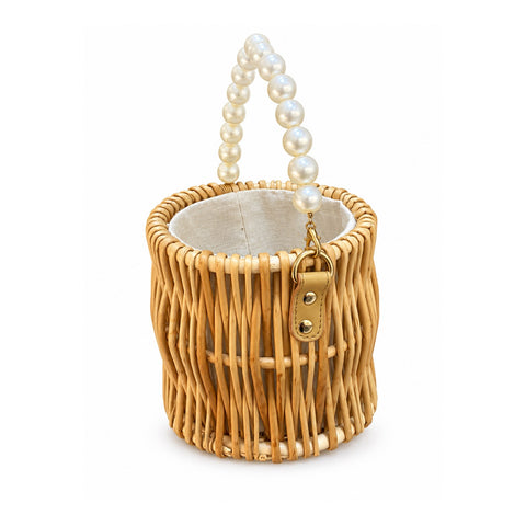 Women Basket Bag 22SBT2728M7 Cream
