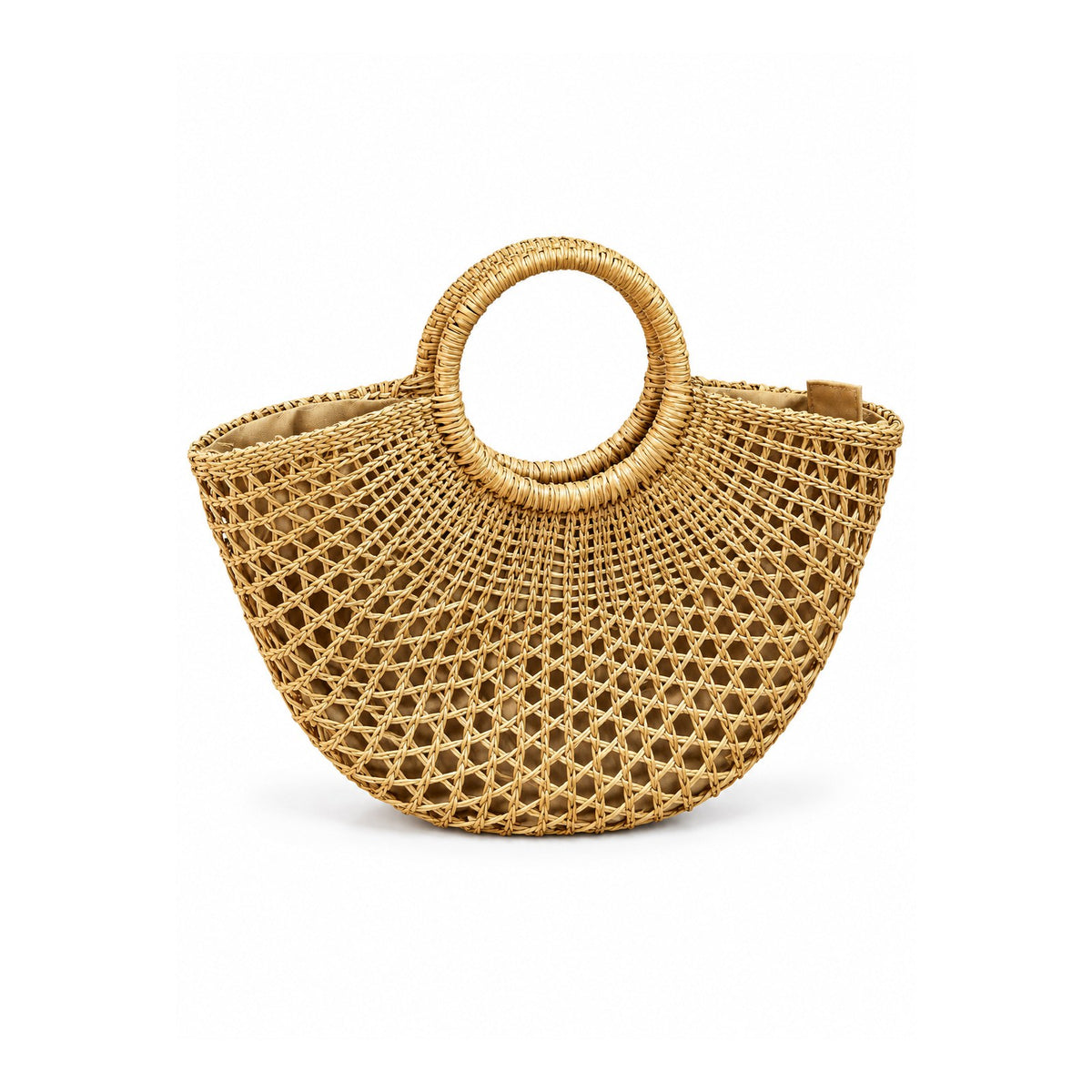 Women Straw Handbag 22SBT2733M7 Cream