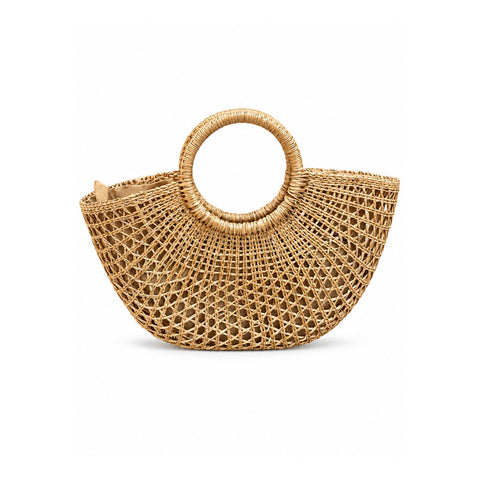 Women Straw Handbag 22SBT2733M7 Cream