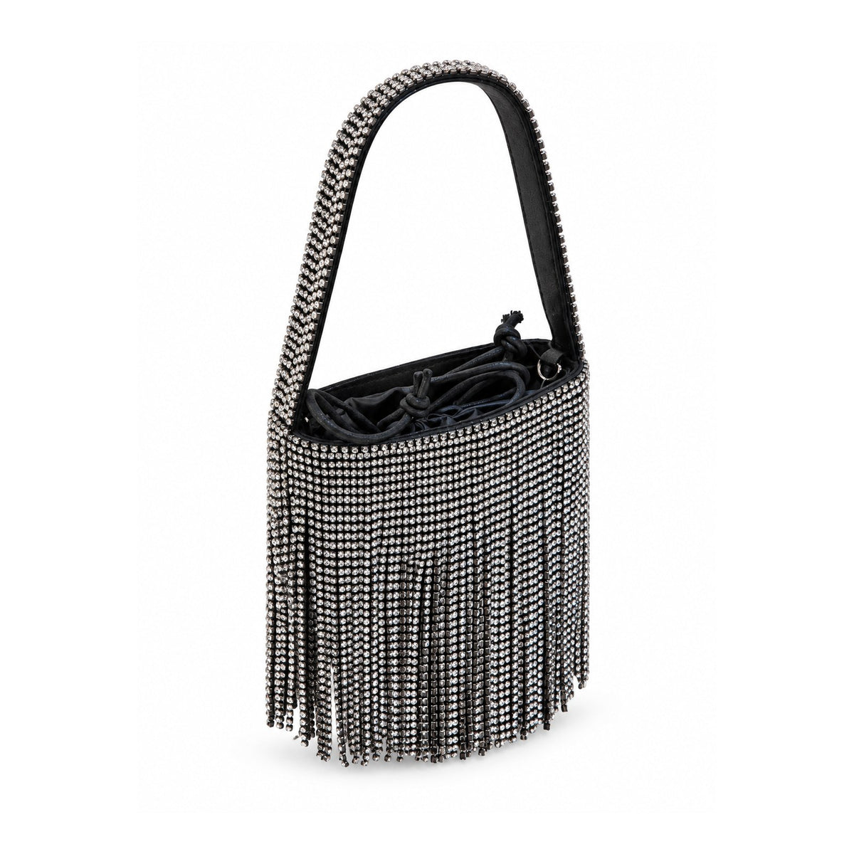 Women Fringe Handbag 23SBT2707TS Black