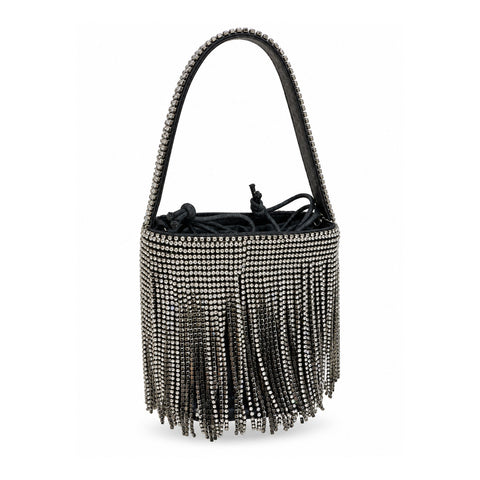 Women Fringe Handbag 23SBT2707TS Black