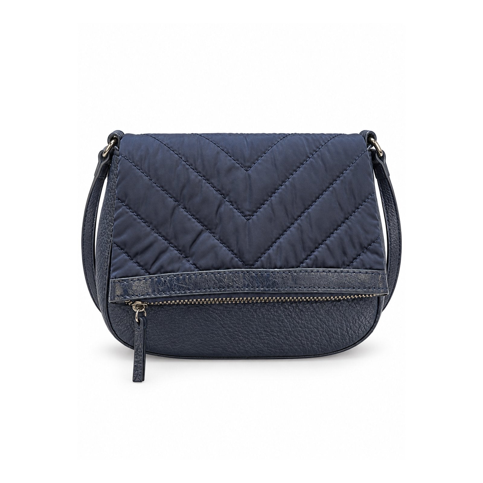 Women Quilted Crossbody Bag 21WBT249514 Navy Blue