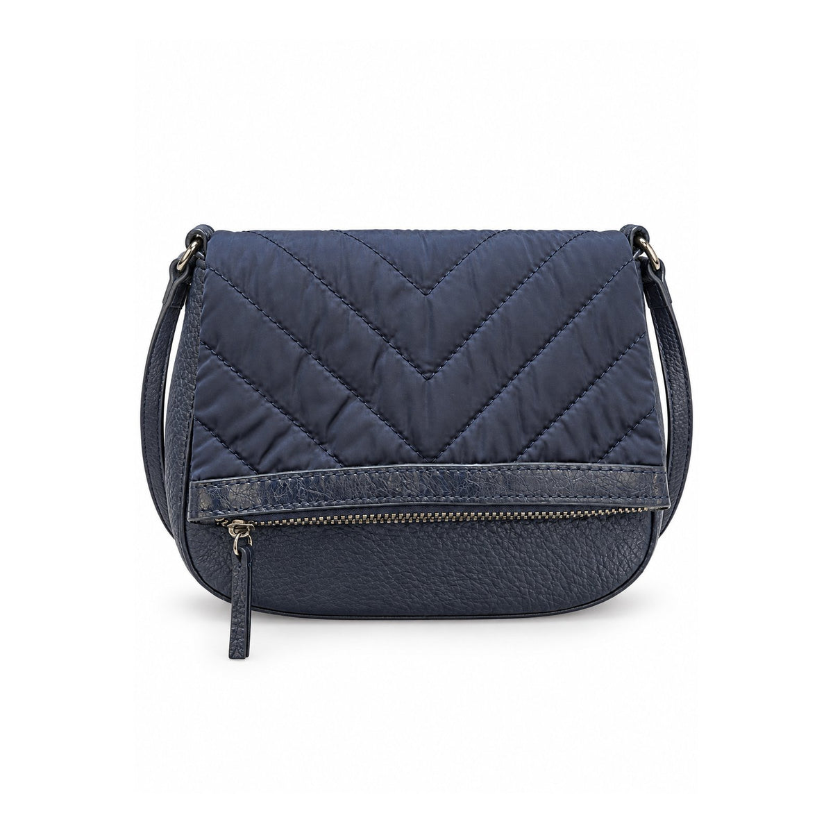 Women Quilted Crossbody Bag 21WBT249514 Navy Blue