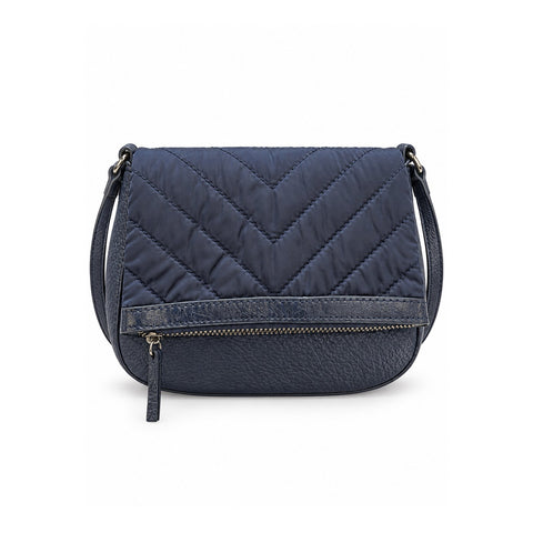 Women Quilted Crossbody Bag 21WBT249514 Navy Blue
