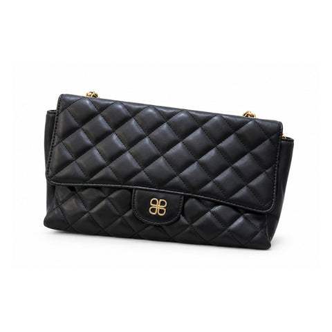 Women Quilted Shoulder Bag 22SBD2012KP Black