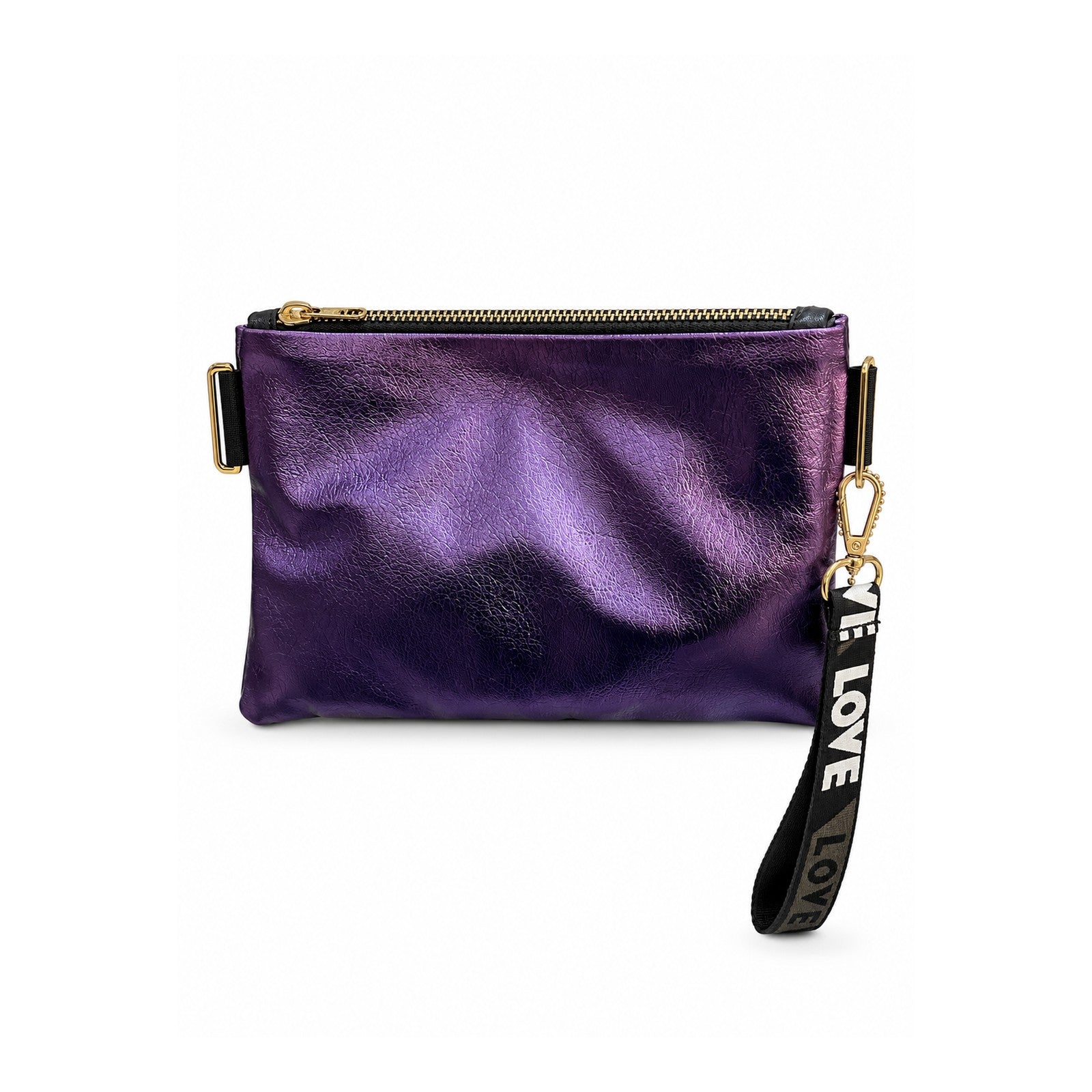 Women Metallic Clutch Bag 22SBD230032 Purple