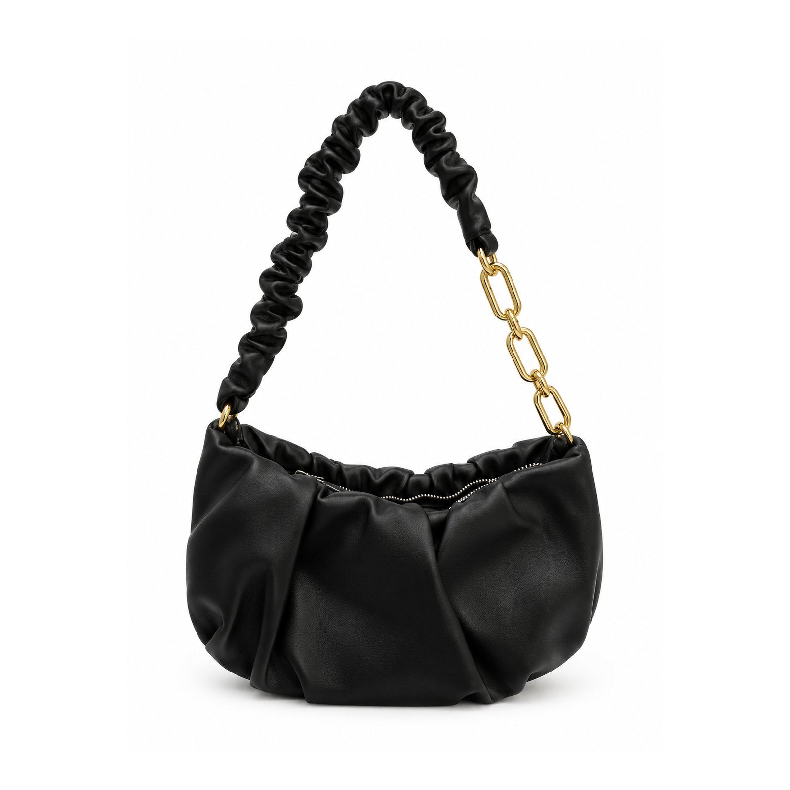 Women Ruched Shoulder Bag 22SBT248118 Black