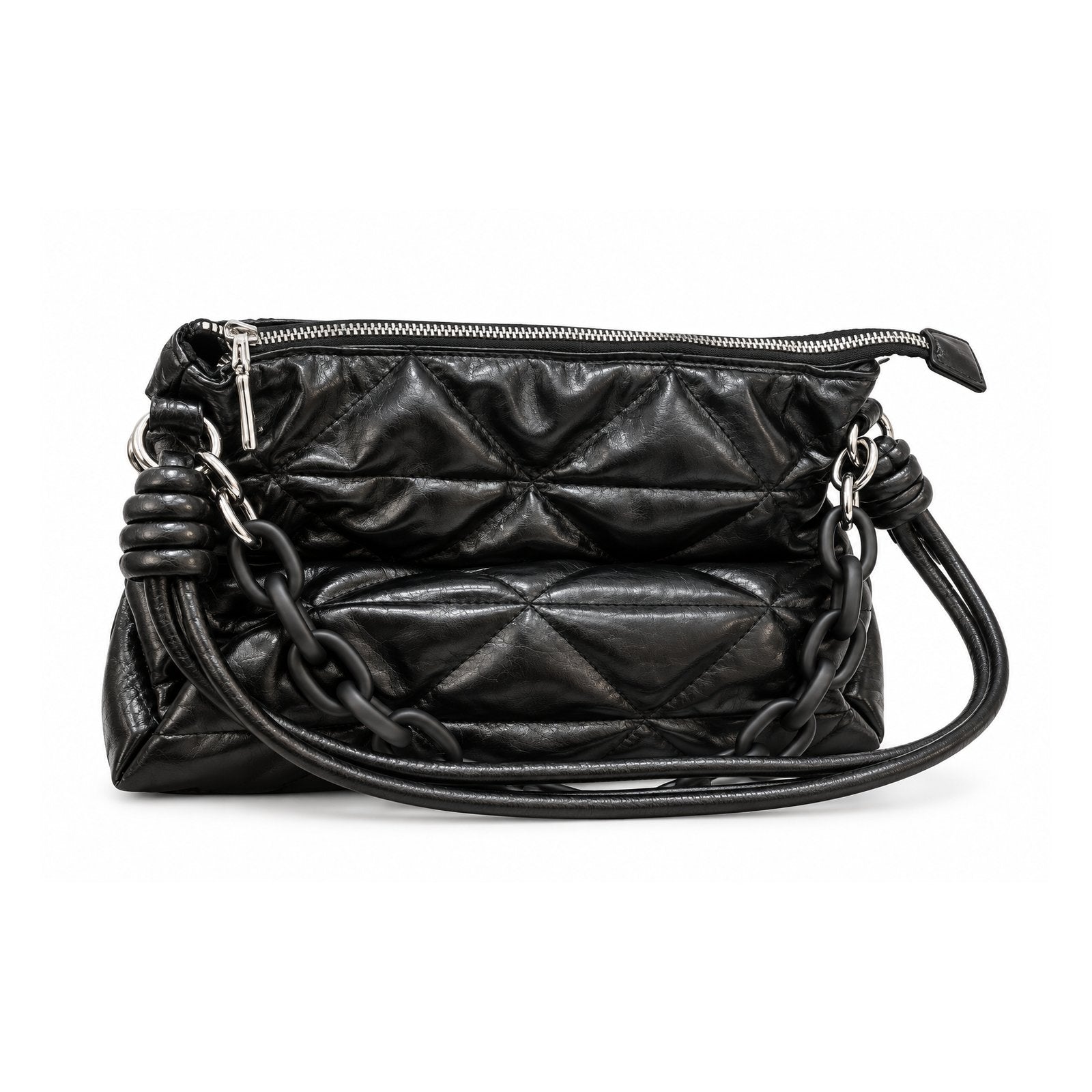 Women Puffer Shoulder Bag 22SBT2482KP Black