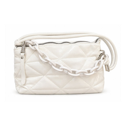 Women Puffer Shoulder Bag 22SBT2482KP White