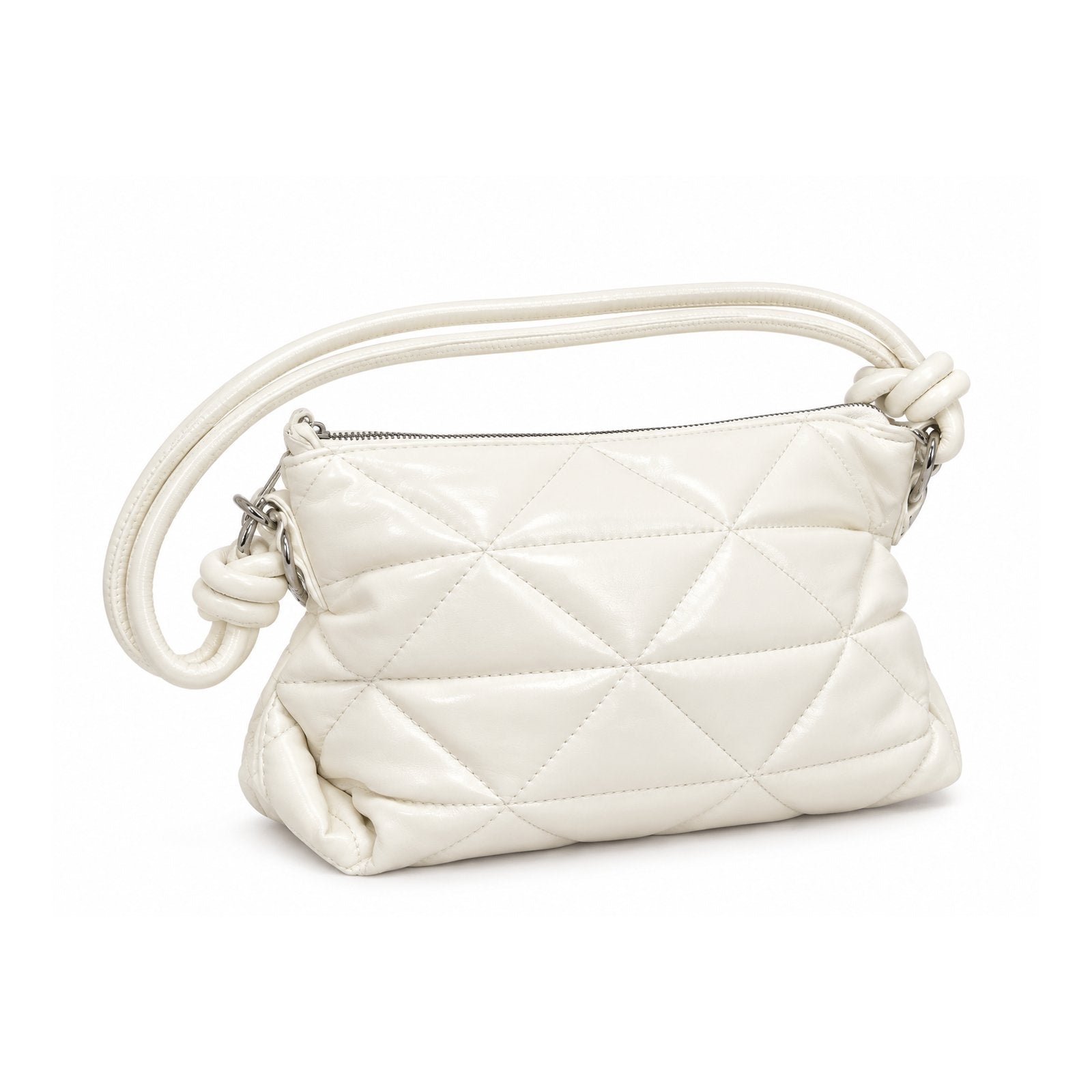 Women Puffer Shoulder Bag 22SBT2482KP White