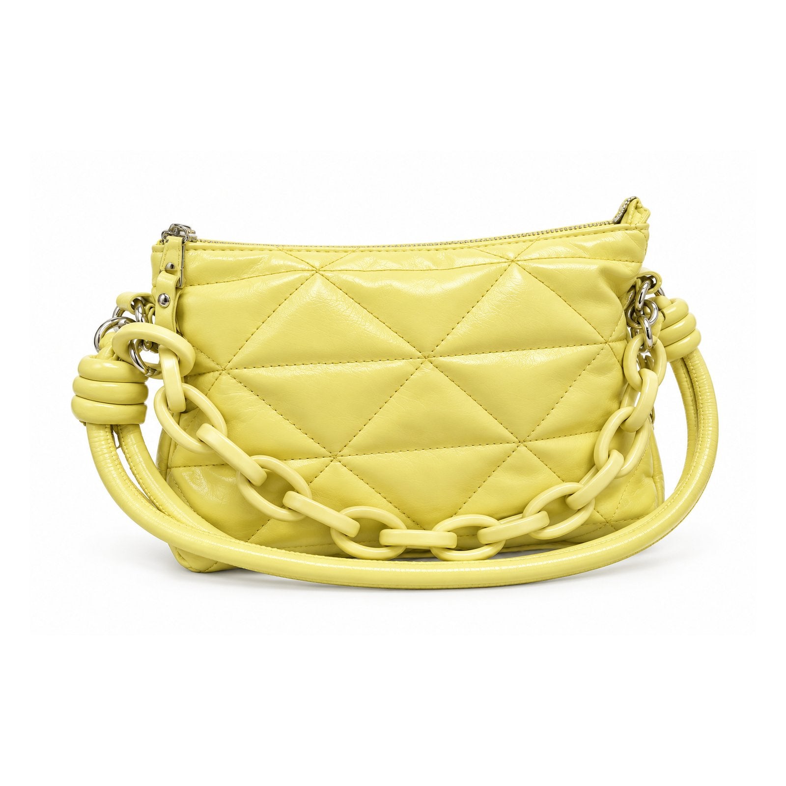 Women Puffer Shoulder Bag 22SBT2482KP Yellow
