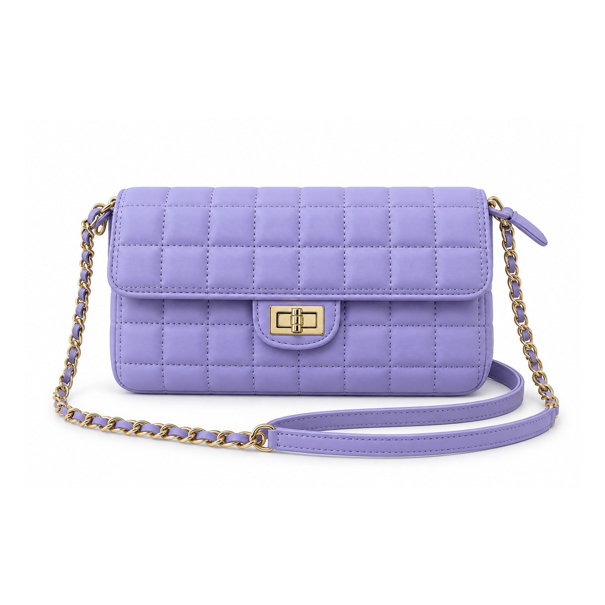 Women Quilted Crossbody Bag 22SBT2713KP Lilac