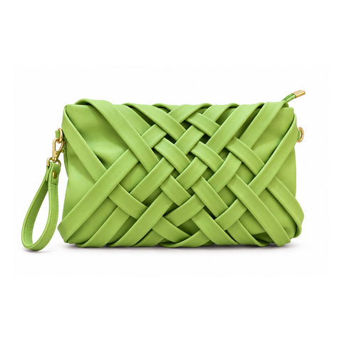 Women Woven Clutch Bag 22SBT292729 Green