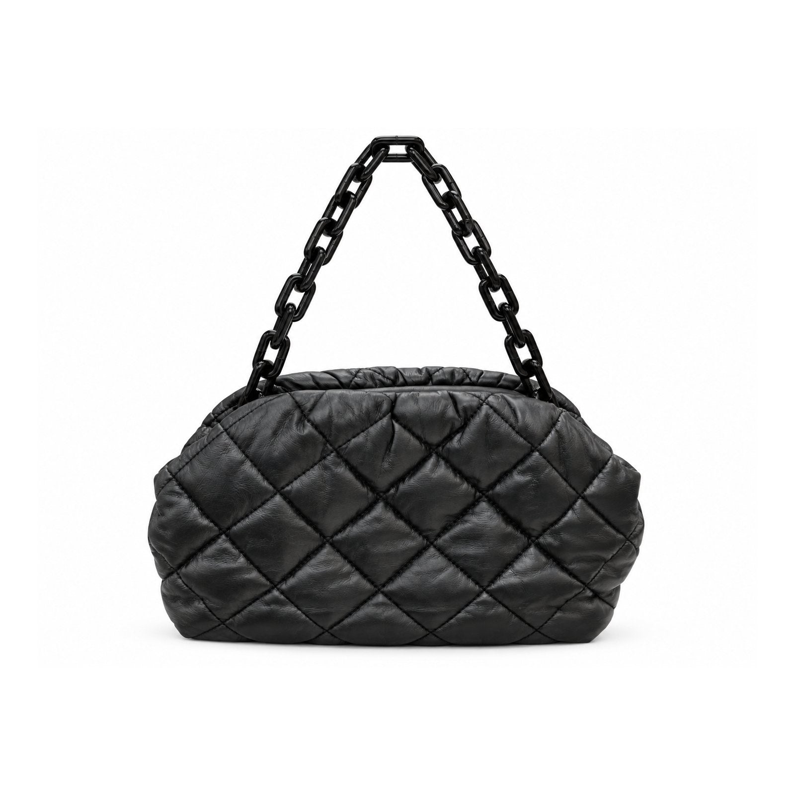 Women Quilted Shoulder Bag 22WBT241918 Black