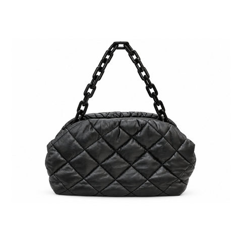 Women Quilted Shoulder Bag 22WBT241918 Black