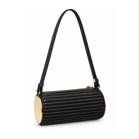Women Barrel Shoulder Bag 22WBT245618 Black