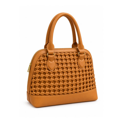 Women Woven Handbag 23SBT281429 Light Brown