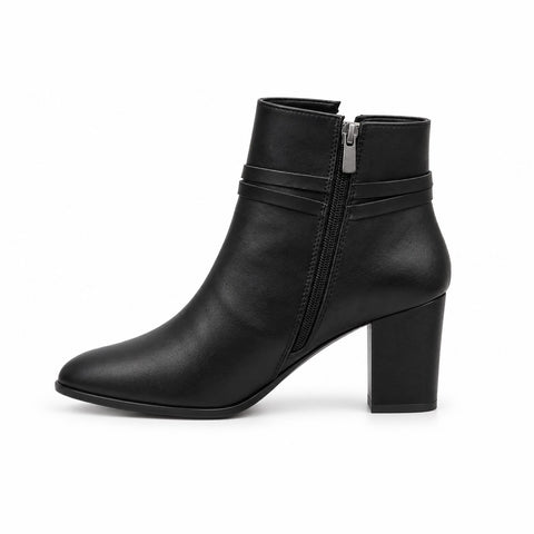 Women's Synthetic Leather Boots 20WFE151518 Black