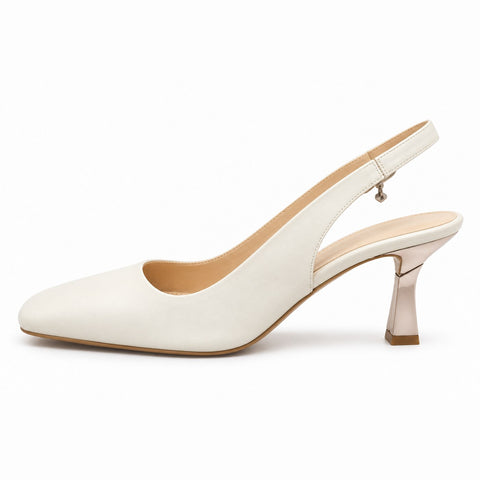 Women's Leather Shoes 21SFD131218 Cream