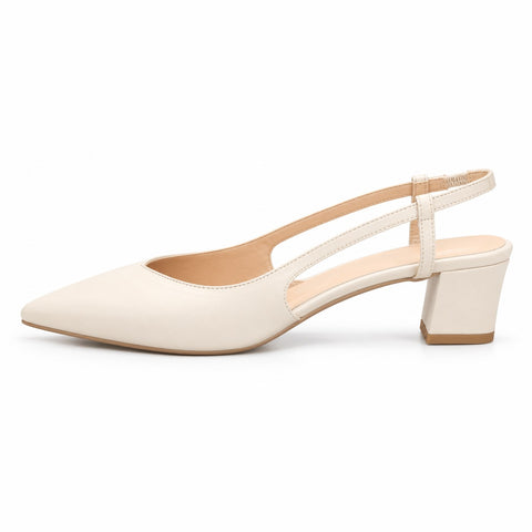 Women's Leather Shoes 21SFD160718 Ecru