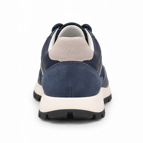 Men's Genuine Leather Shoes 21SFD612214 Navy Blue
