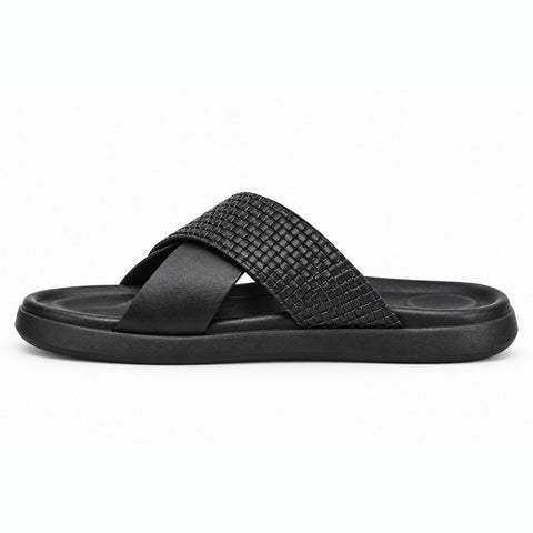 Men's Genuine Leather Shoes 21SFD638618 Black