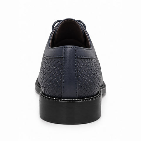 Men's Genuine Leather Shoes 21SFD660218 Navy Blue