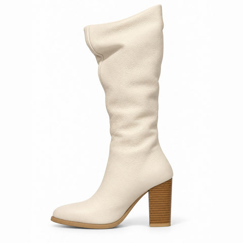 Women's Leather Shoes 21WFD1526FT Cream