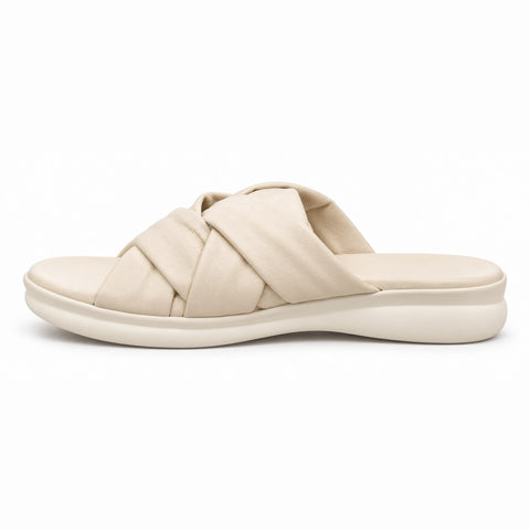 Women's Leather Shoes 22SFD150018 Beige