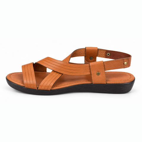 Women's Leather Shoes 22SFD330818 Tan