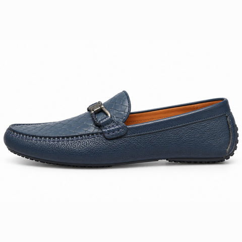 Men's Genuine Leather Shoes 22SFD620126 Blue