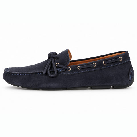 Men's Genuine Leather Shoes 22SFD622110 Navy Blue