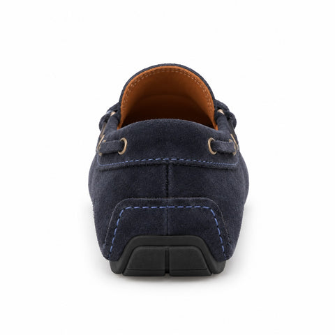 Men's Genuine Leather Shoes 22SFD622110 Navy Blue