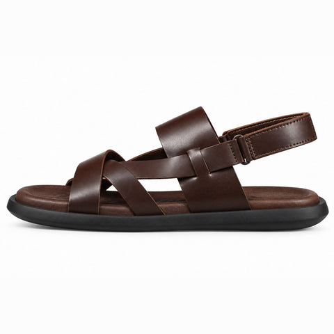 Men's Genuine Leather Shoes 22SFD638318 Brown