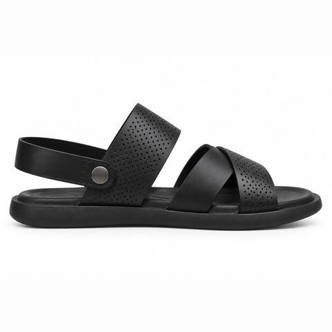 Men's Genuine Leather Shoes 22SFD638818 Black