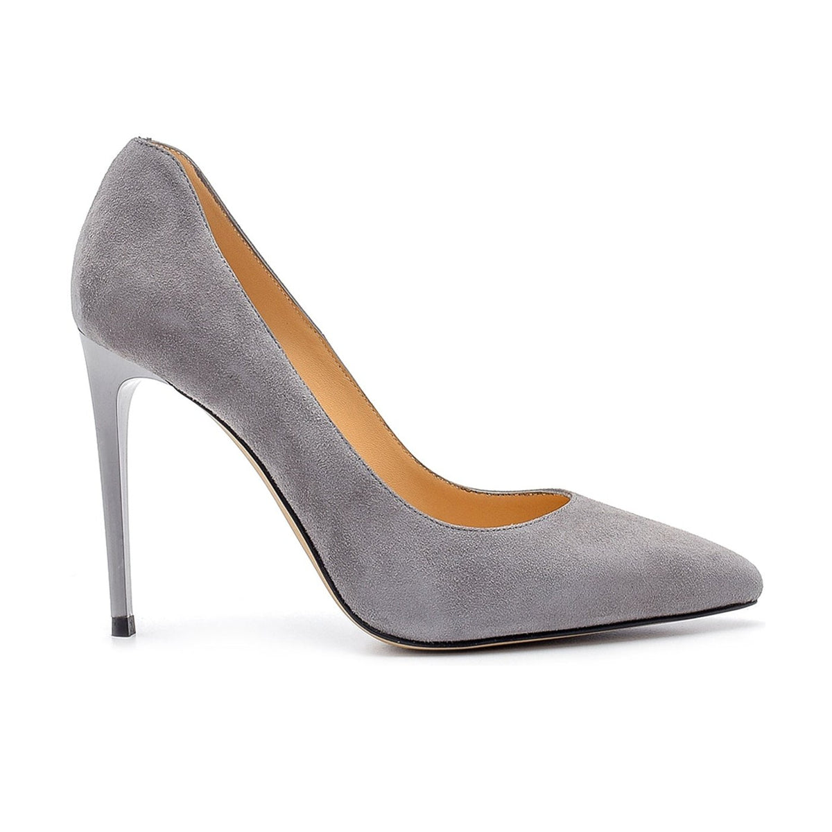 Women's Leather Stilettos 20WFD160210 Grey