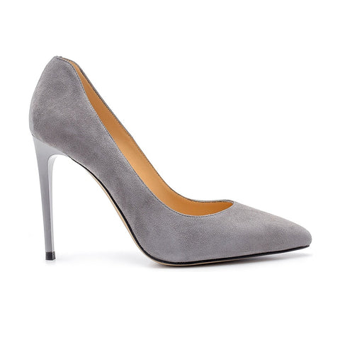 Women's Leather Stilettos 20WFD160210 Grey