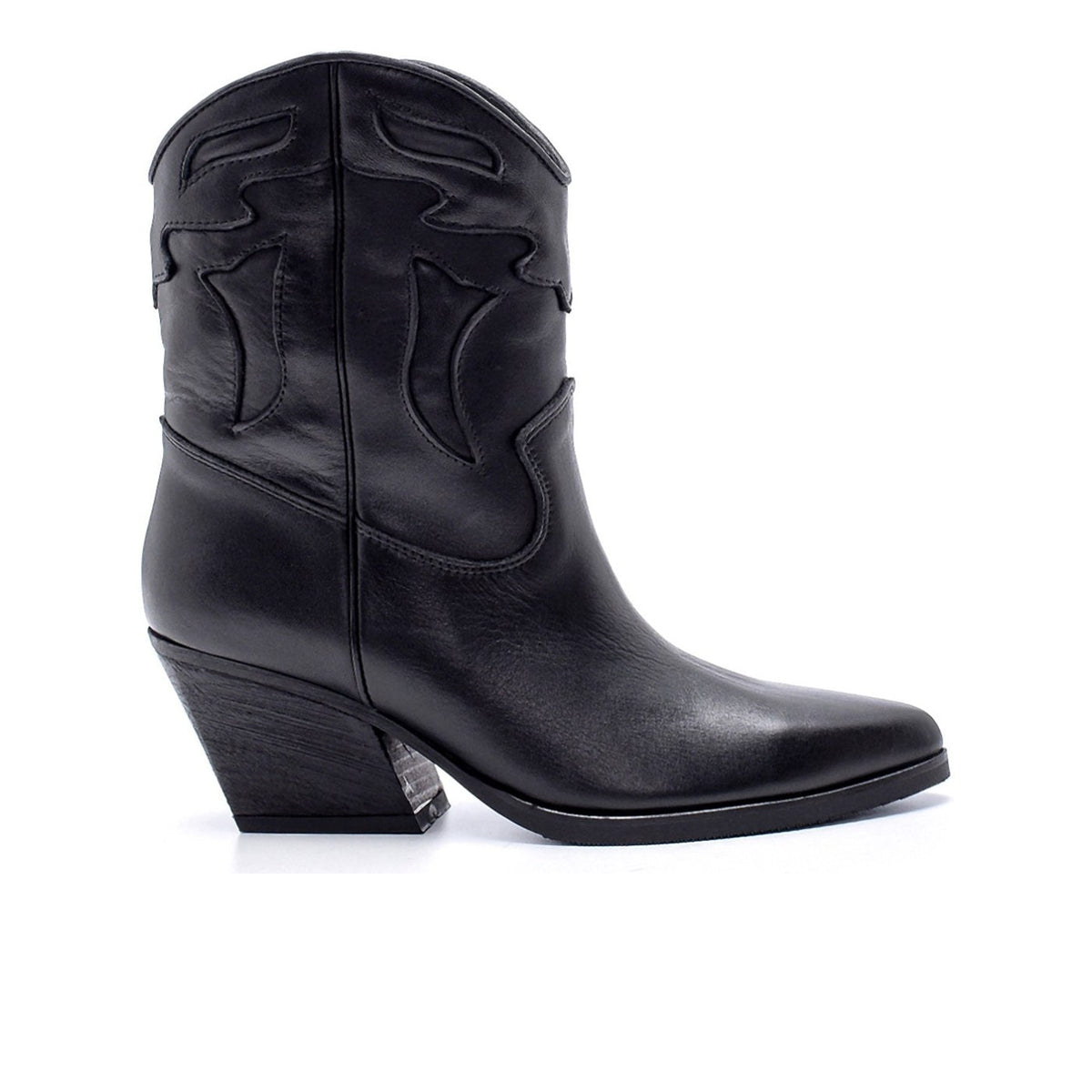 Women's Leather Boots 20WFD225418 Black