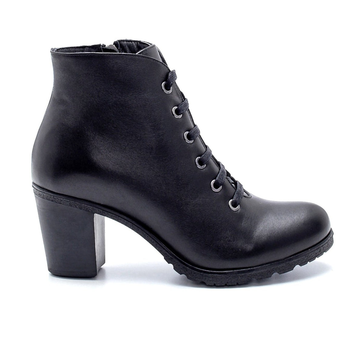 Women's Leather Boots 20WFD288918 Black