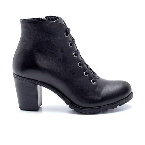 Women's Leather Boots 20WFD288918 Black