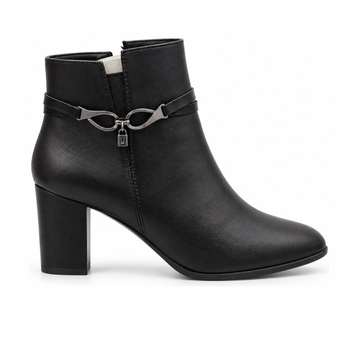 Women's Synthetic Leather Boots 20WFE151518 Black