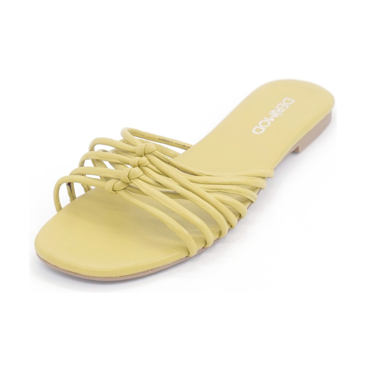 Women's Leather Shoes 21SFD150818 Yellow