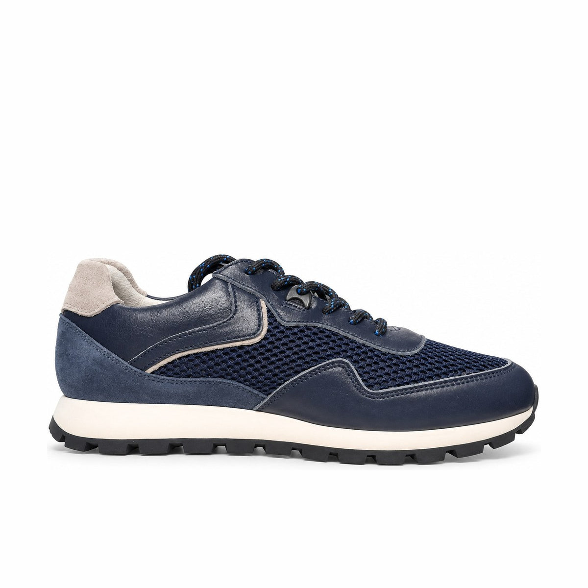 Men's Genuine Leather Shoes 21SFD612214 Navy Blue