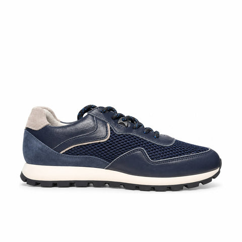 Men's Genuine Leather Shoes 21SFD612214 Navy Blue