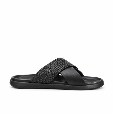 Men's Genuine Leather Shoes 21SFD638618 Black