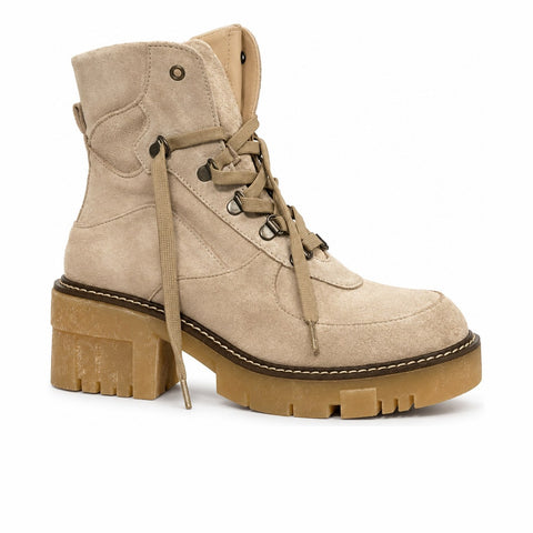 Women's Leather Shoes 21WFD151610 Beige